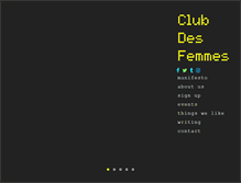 Tablet Screenshot of clubdesfemmes.com